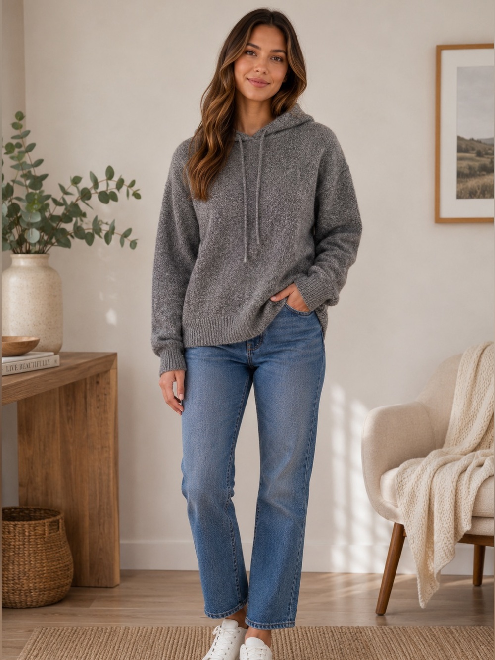 WORKSHOP Republic Clothing Gray Textured Sweater